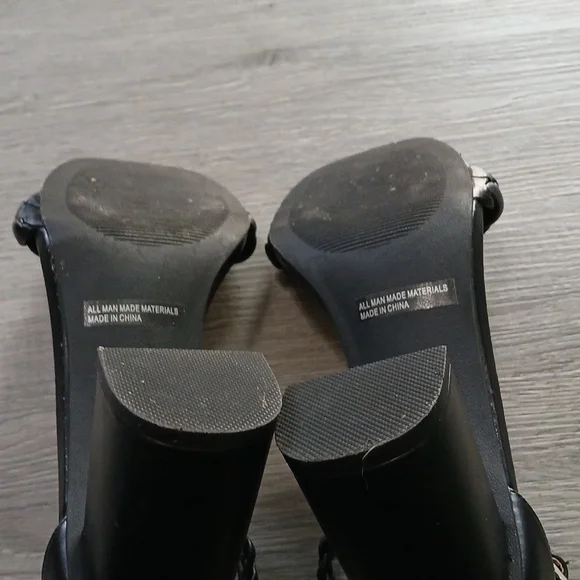 DV by Dolce Vita Braided Strap Black Block Heel Sandals Sz 11 NWOT - Picture 10 of 10